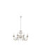 Eurolamp Πολυέλαιος 8xE14 με Κρύσταλλα Διάφανος 144-47016
