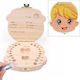 Baby Tooth Box made of Wood for Girl