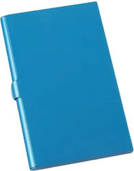 Blauer Aluminium-Visitenkartenhalter Blauer Aluminium-Visitenkartenhalter