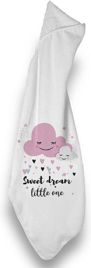 Bonjour Bebe Baby Bath Towel Bathrobe Hooded 75x75cm