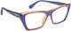 Oramont Women's Reading Glasses +3.75 in Blue color BLO375