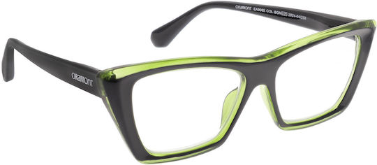 Oramont Women's Reading Glasses +2.50 in Green color BGN250