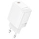 Borofone Charger Without Cable with USB-C Port 20W Power Delivery / Quick Charge 3.0 Whites (BN26 Fuente)