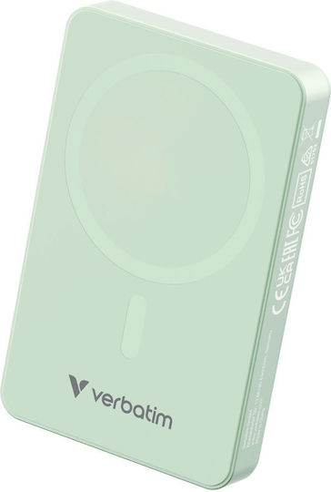 Verbatim Charge 'n' Go MagSafe Power Bank 10000mAh 20W με Θύρα USB-C Power Delivery Πράσινο