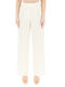 Women's Fabric Trousers Ivory