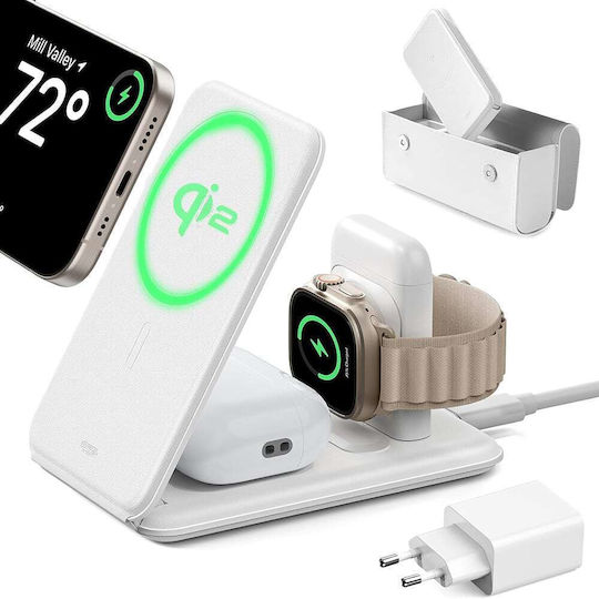 ESR Magsafe Ladegerät 15W Weißs (HaloLock)