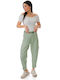 Pistachio Pleated Trousers