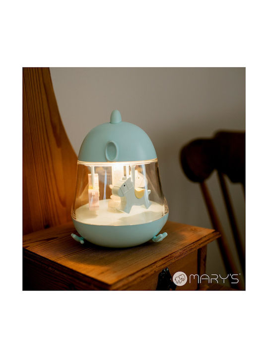 Mary's Led Kids Decorative Lamp Blue 15.7x13x12.1εκ.