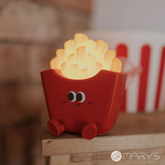 Mary's Led Kids Decorative Lamp Red 9.7x9.7x11.1εκ.