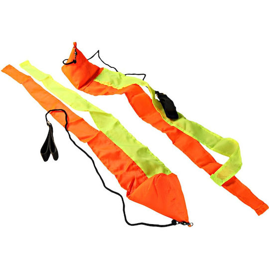 Juggle Dream Premium Mini Spinners Poi Band Set Orange Gelb