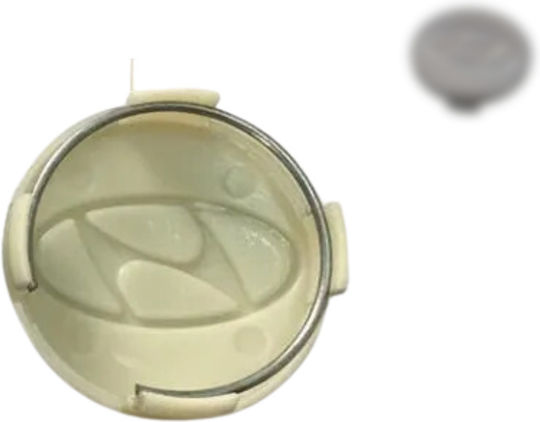 Zero-Wheel Radnabenkappen Hyundai mit Innendurchmesser 59mm Silber 1Stück