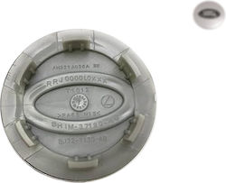 Capac central roată Land Rover argintiu-negru 62mm 1 bucată