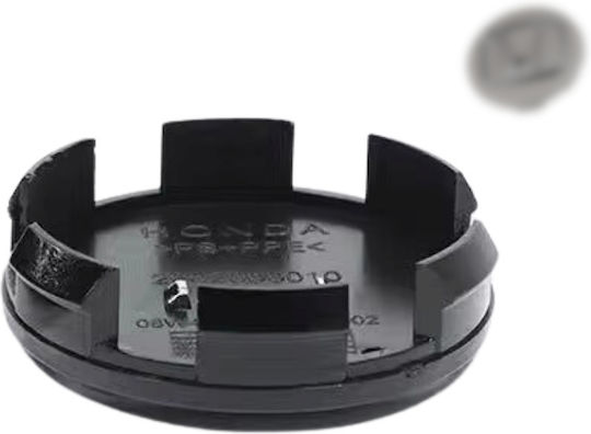 Zero-Wheel Radnabenkappen Honda mit Innendurchmesser 58mm Schwarz 1Stück