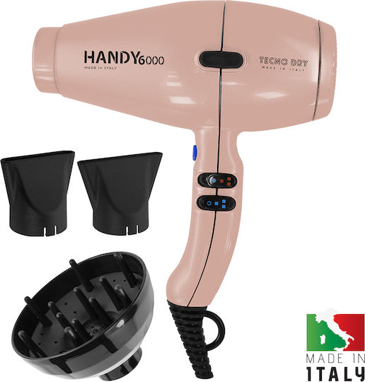 Tecno Dry Professionell Haartrockner 2500W Power Pink