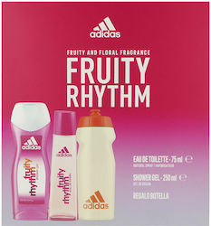 adidas Fruity Rhythm Γυναικείο Σετ με Eau de Toilette 3τμχ