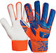 Reusch Attrakt Starter Solid Finger Support Kids Goalkeeper Gloves Orange