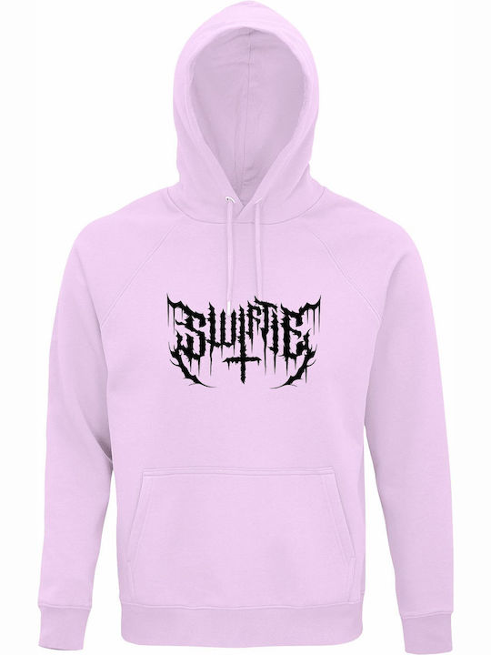 Kids Sweatshirt with Hood and Pockets Creamy Pink