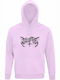 Kids Sweatshirt with Hood and Pockets Creamy Pink
