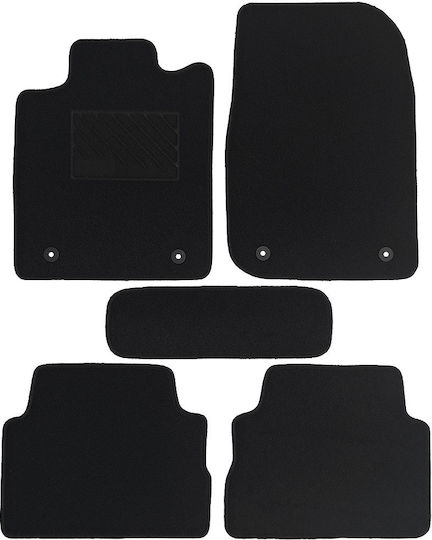Σετ Μπροστινά και Πίσω Πατάκια 5τμχ για Opel Vectra 2002-2008 Μαύρα