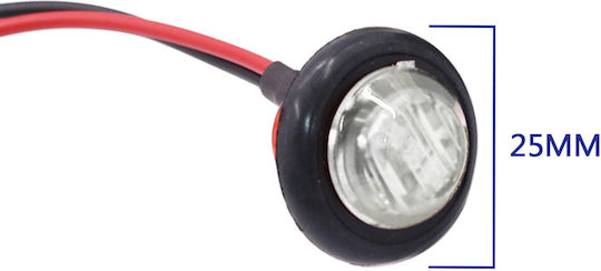 Maxeed Trailer Lights LED 3LED White 25mm 37211