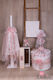 Handmade Baptism Set for Girl Flower Theme 8pcs E623 Loukia Louk-e623