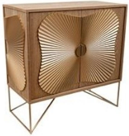 Мебели за съхранение дървен Καφέ Χρυσός 78.5x38x80см