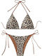Set Bikini Τριγωνάκι Animal Print Λεοπάρ