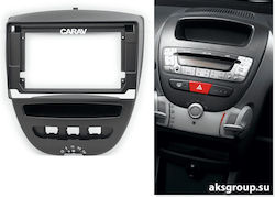 CARAV Industries Inc. Πρόσοψη 2 Din Συμβατή με Οθόνη 10" για Citroen C1 Corvette C1 Toyota Aygo 2005-2014