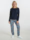 Pink Label Winter Women's Pajama Set Cotton Midnight