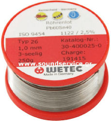 Sârmă de lipit Wetec Staniu 1mm Sârmă de lipit Wetec Staniu 1mm