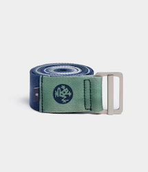 Manduka Align Yoga Strap Blue Toad 304cm X 4.4cm