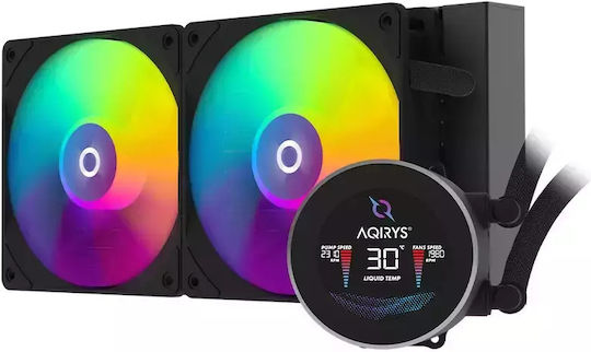 Aqirys Hydra 240 Υδρόψυξη AIO CPU με 2 Ανεμιστήρες 120mm και ARGB Φωτισμό