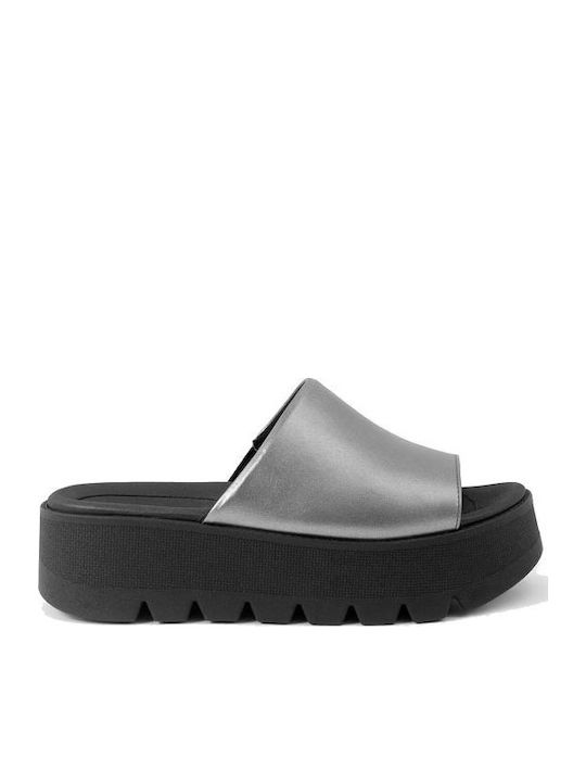 Flache Sandalen für Damen Anatomisch in Gray Farbe
