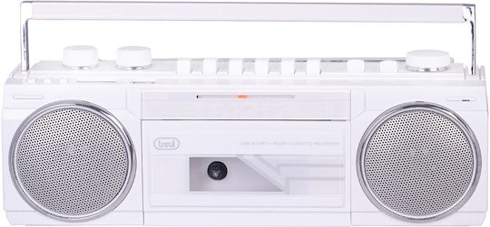 Trevi Tragbares Radio-CD-Spieler mit USB Weiß