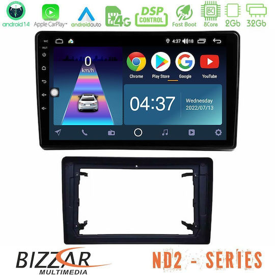 Bizzar Автомобилна Аудио Система (Блутут/USB/WiFi/GPS/Apple-Carplay/Android-Auto) с Тъчскрийн 10"