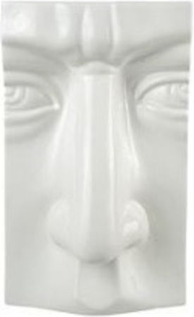 Zen Collection Decorative Vase White 14x11.5x23cm
