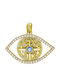 Kiriakos Gofas Pendant Kids Talisman Konstantinato made of Gold 9K KN563