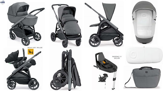 Cam Modus Adjustable 3 in 1 Baby Stroller Suitable for Newborn Light Anthracite