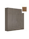Vier Türen Kleiderschrank mit Aufsatz Walnut 202x60x233cm