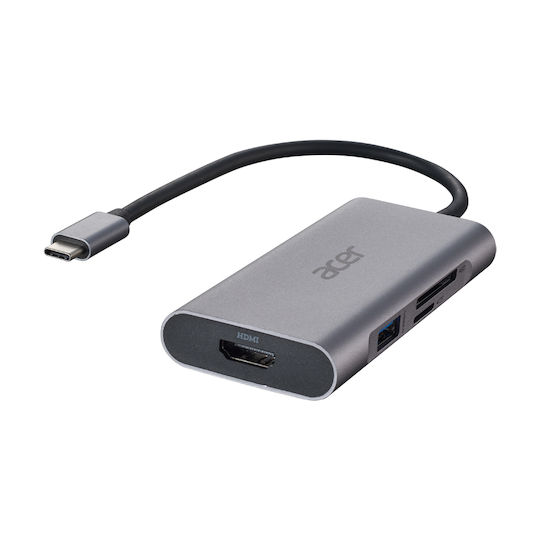 Acer ADK040 USB-C Docking Station με HDMI Ασημί