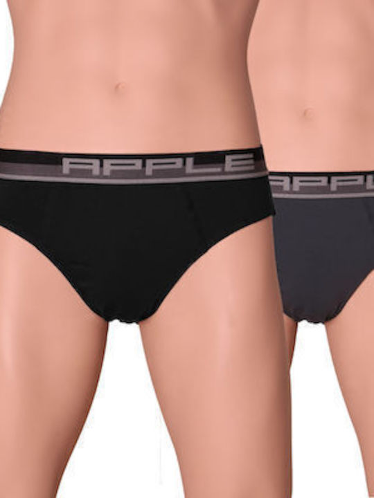 Ανδρικά Σλιπ Μαύρο, Μπλέ, Μπορντό 2Pack