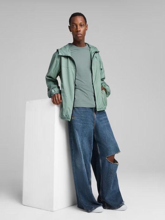 PUMA Essentials Μπουφάν Αντιανεμικό Green Moon
