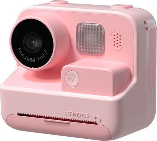 Picocici K27 Παιδική Φωτογραφική Μηχανή 26MP Full HD (1080p) με Θερμική Εκτύπωση Ροζ