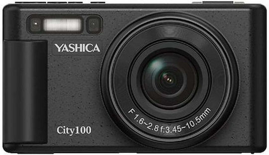 Yashica City 100 Cameră Foto Compactă 64MP Zoom Optic 3x Neagră