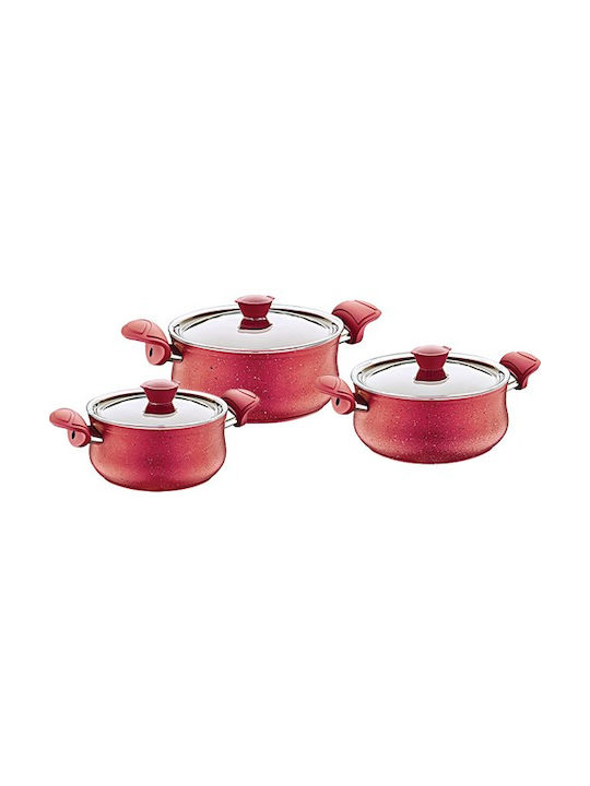 OMS Collection Set De Oale Din Aluminiu Cu Acoperire Interioară Ceramică 6 Vase