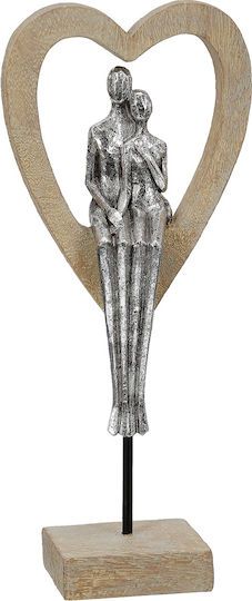 ArteLibre Decorativă Inima Aroha din Metal 14.5x7x34cm 1buc