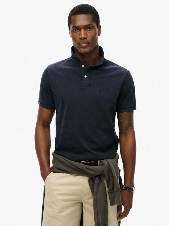 Superdry Destroy Polo T-Shirt Blue