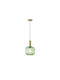 Eurolamp Topaz Висящо Таванно Осветително Тяло Зелено с Цокъл E27 20x18x120см