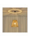 Eurolamp Vento Висящо Осветително Тяло Кафяв с Цокъл E27 38x135см.