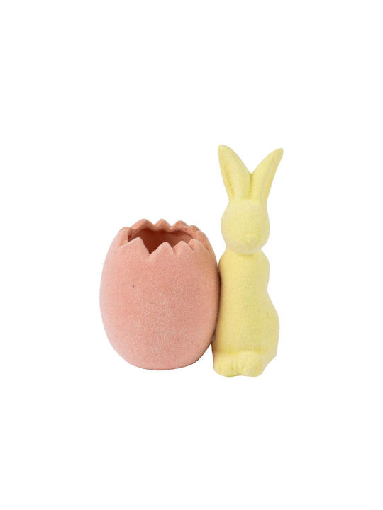 Beauty Home Decorative Vase Yellow 8x5.8x10.7cm